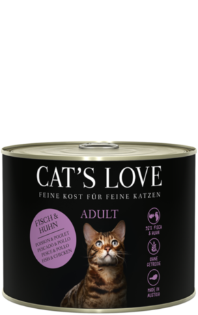 Cat's Love Mokra mačja hrana "Adult Mix Riba &amp; Piščanec" - 200 g