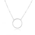 Beneto Minimalistična srebrna ogrlica AGS1163 / 47 srebro 925/1000