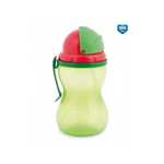Canpol babies otroška športna steklenica s slamico, 370 ml, zelena