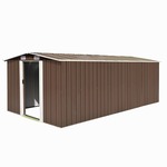 shumee Vrtna lopa 257x489x181 cm kovinska rjava