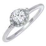 Brilio Silver Srebrni zaročni prstan 426 001 00531 04 (Obseg 53 mm) srebro 925/1000