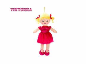 Mikro Trading Viktorka krpasta lutka 32 cm češko govoreča