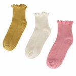 Nogavice JENNY 7KB-003-SS25 (3-pack) Rumena