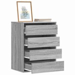 vidaXL Kotni predalnik siva sonoma 60x41x76 cm inženirski les