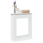 vidaXL Okvir za kamin bel 75x20x87,5 cm inženirski les