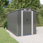 vidaXL Vrtna lopa svetlo siva 192x357x223 cm pocinkano jeklo