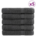vidaXL Premium brisače 25kos antracit 100x200 cm 600 g/m2 100 % bombaž