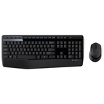 Logitech MK345 brezžična miška in tipkovnica, USB