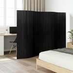 vidaXL Paravan črn 165x250 cm bambus