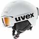 UVEX Heyya Pro Set White Black Mat 54-58 cm Smučarska čelada