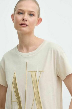 Bombažna kratka majica Armani Exchange ženska