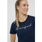 Rossignol bombažna majica - mornarsko modra. T-shirt iz zbirke Rossignol. Model narejen iz tanka, rahlo elastična tkanina.