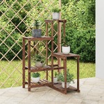 vidaXL Stojalo za rastline 62,5x61,5x101,5 cm trden les jelke