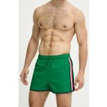 Kopalne kratke hlače Tommy Hilfiger moške, zelena barva, UM0UM03217 - zelena. Kratke hlače iz kolekcije Tommy Hilfiger. Model izdelan iz udobnega materiala. Izdelek vsebuje reciklirana vlakna.