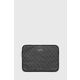 Ovitek za prenosnik Guess Sleeve 13 siva barva - siva. Etiu za telefon iz kolekcije Guess. Model izdelan iz ekološkega usnja.