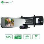 Avto kamera Navitel MR450 DVR, GPS, Night Vision, FullHD, 5,5" zaslon, 160°, 100°, G senzor, Auto Start, Črna