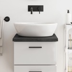 Vidaxl Kopalniški pult temno siv 40x60x4 cm obdelan trden les