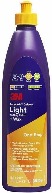 3M Perfect-It Gelcoat Light Cutting Polish + Wax 473ml