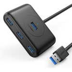 Ugreen USB 4-Port Hub, 3.0, črn, 1 m