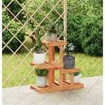 vidaXL Stojalo za rastline 58x25x51 cm trden les jelke