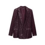 MANGO Blazer 'Xjupiter' vinsko rdeča
