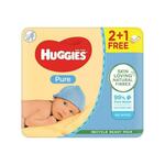 HUGGIES Mokri robčki Pure Triplo 56x3 kos