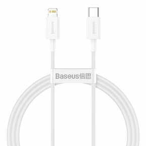 WEBHIDDENBRAND BASEUS Superior kabel USB Type C - Lightning Power Delivery 20 W 1 m bela
