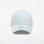 New Era MLB Los Angeles Dodgers Womens Diamante Denim 9FORTY Adjustable Cap Sky Blue Universal