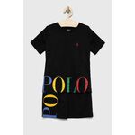 Otroška pižama Polo Ralph Lauren črna barva - črna. Otroška Pižama iz kolekcije Polo Ralph Lauren. Model izdelan iz pletenine.
