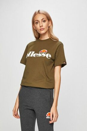 Ellesse kratka majica - zelena. T-shirt iz kolekcije Ellesse. Model izdelan iz pletenine s potiskom.