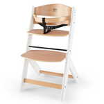 KinderKraft otroški stol za hranjenje ENOCK wooden white, bela/les