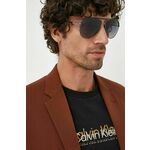 Sončna očala Armani Exchange moški, črna barva - črna. Sončna očala iz kolekcije Armani Exchange. Model z zrcalnimi stekli in okvirji iz kovine. Ima filter UV 400.