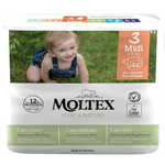 MOLTEX plenice Pure & Nature Midi 4-9 kg, ekonomično pakiranje, 4x 38 kosov