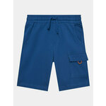 United Colors Of Benetton Kratke hlače iz tkanine 3BL0C901U Modra Regular Fit