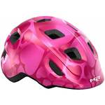 MET Hooray Pink Hearts/Glossy XS (46-52 cm) Otroška kolesarska čelada