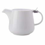 Bel porcelanast čajnik s cedilom Maxwell & Williams Basic, 1,2 l