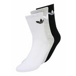 Set 3 parov unisex nizkih nogavic adidas Trefoil Liner FT8524 White/Black