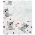 WEBHIDDENBRAND Nepremočljiva flanelna blazinica New Baby Cute Teddy Pink