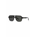 Otroška sončna očala Dolce &amp; Gabbana črna barva, 0DX4003 - črna. Otroška sončna očala iz kolekcije Dolce &amp; Gabbana. Model z enobarvnimi stekli in okvirji iz plastike. Ima filter UV 400.
