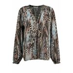 Key Largo Bluza 'Roots' opal / svetlo rjava / temno rjava / črna