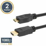 Delight Mini HDMI - HDMI kabel pozlačen 2m