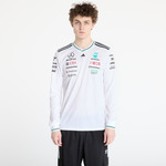 Dres adidas x Mercedes Amg Petronas Formula One Team Driver Authentic Long Sleeve Jersey White/ White/ Black M