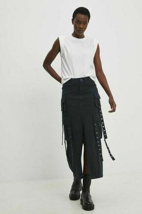 Jeans krilo Answear Lab - črna. Krilo iz kolekcije Answear Lab
