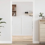 vidaXL Swing Doors Louvred Design 1 par Bela 100x100 cm