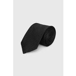 Svilena kravata Calvin Klein črna barva, K10K113144 - črna. Kravata iz kolekcije Calvin Klein. Model izdelan iz vzorčaste, svilene tkanine.
