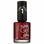 Rimmel Super Gel By Kate gel lak za nohte brez uporabe UV/LED lučke odtenek 044 Rock n Sparkle 12 ml