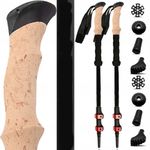 MG Nordic Walking treking palice 61-135 cm, črna