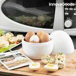 InnovaGoods Kuhalnik za jajca za mikrovalovno peko z recepti,