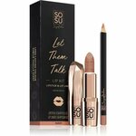 Komplet za ustnice Let Them Talk Nudist s šminko in konturnim svinčnikom (Lip Kit)