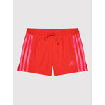 adidas Športne kratke hlače 3 Stripes HE2014 Rdeča Regular Fit